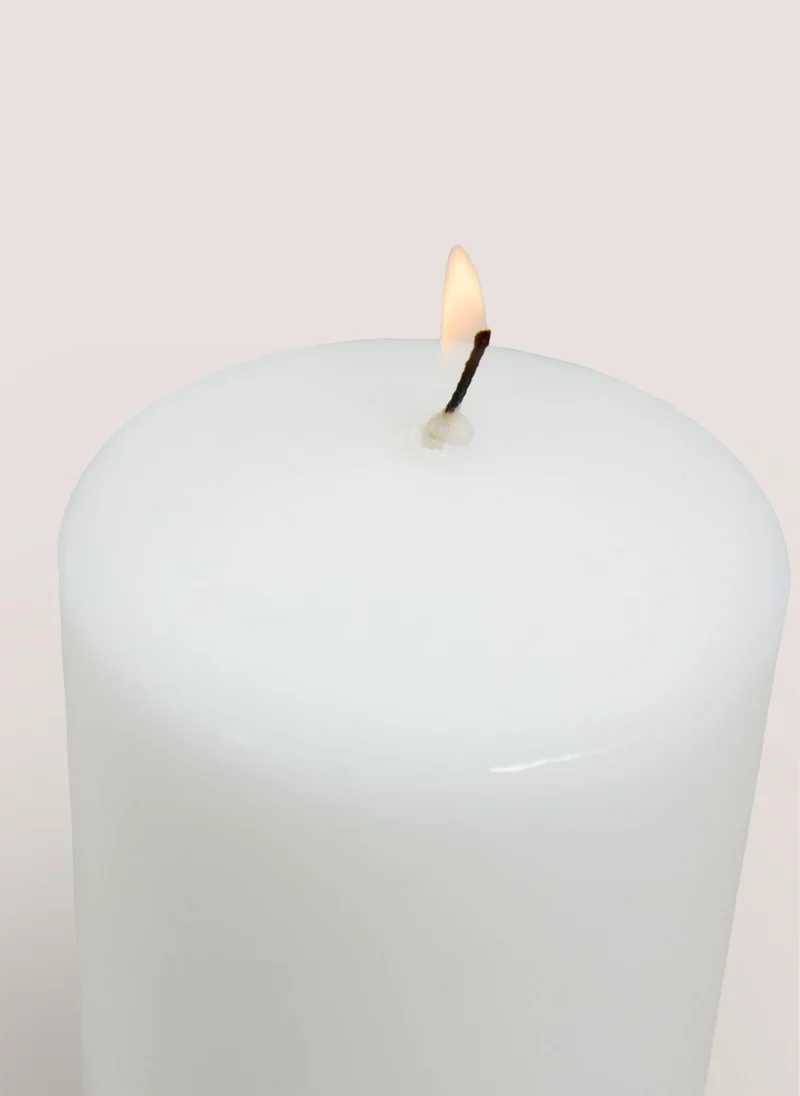 Matalan White Church Medium Candle